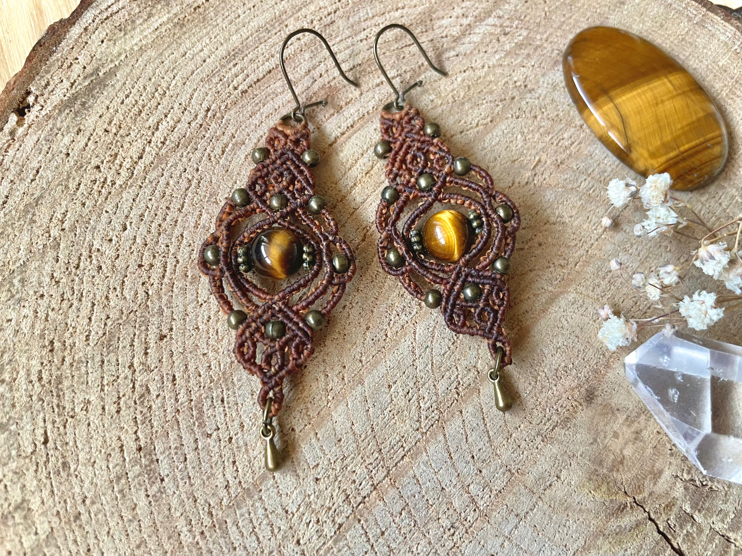 Pendientes de Ojo de Tigre