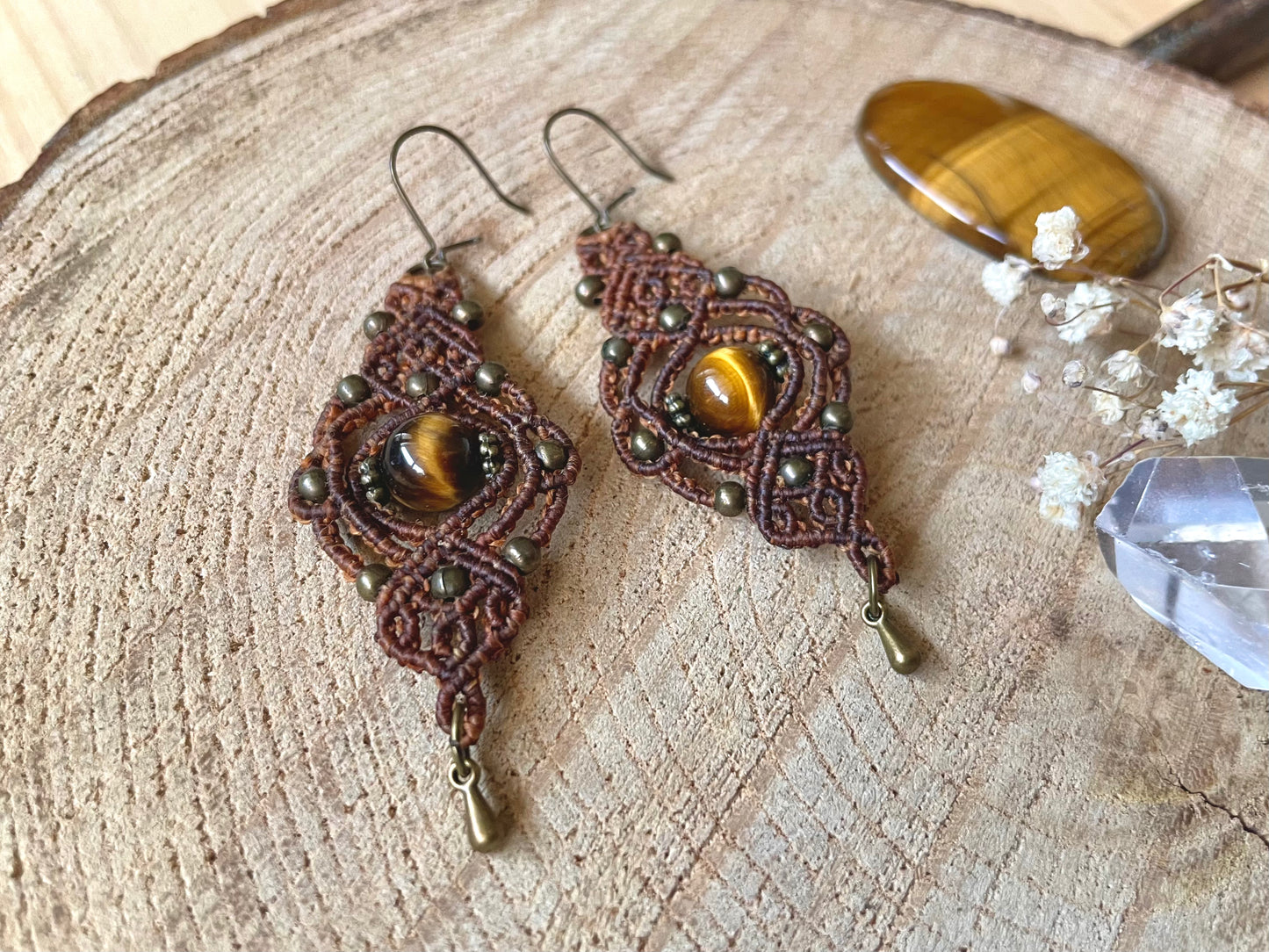 Pendientes de Ojo de Tigre