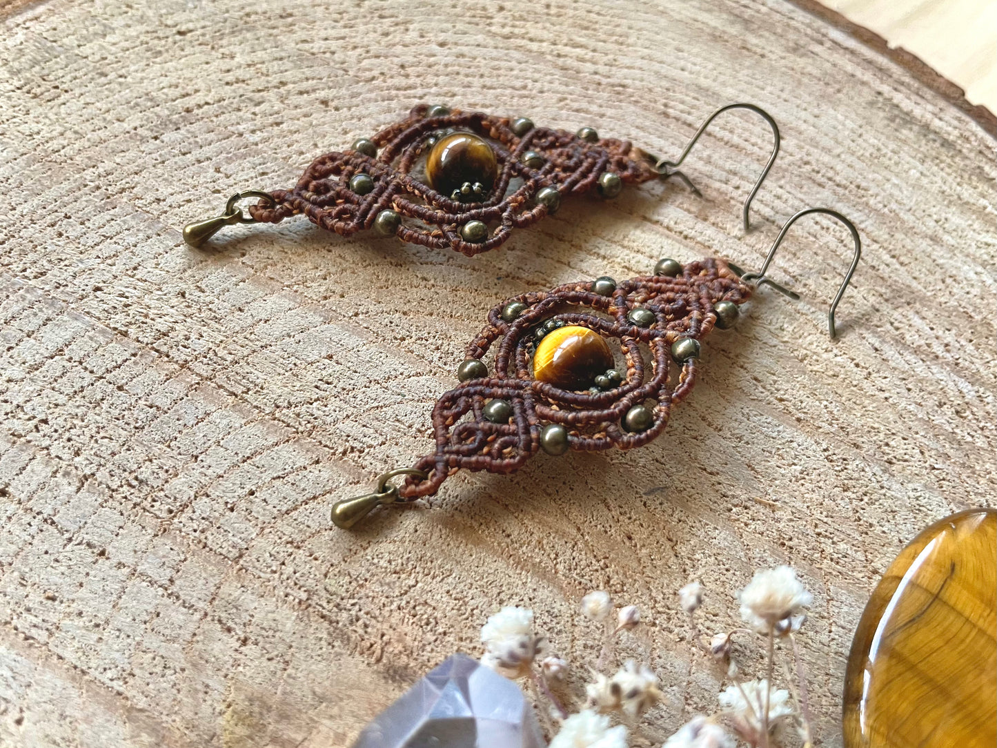 Pendientes de Ojo de Tigre