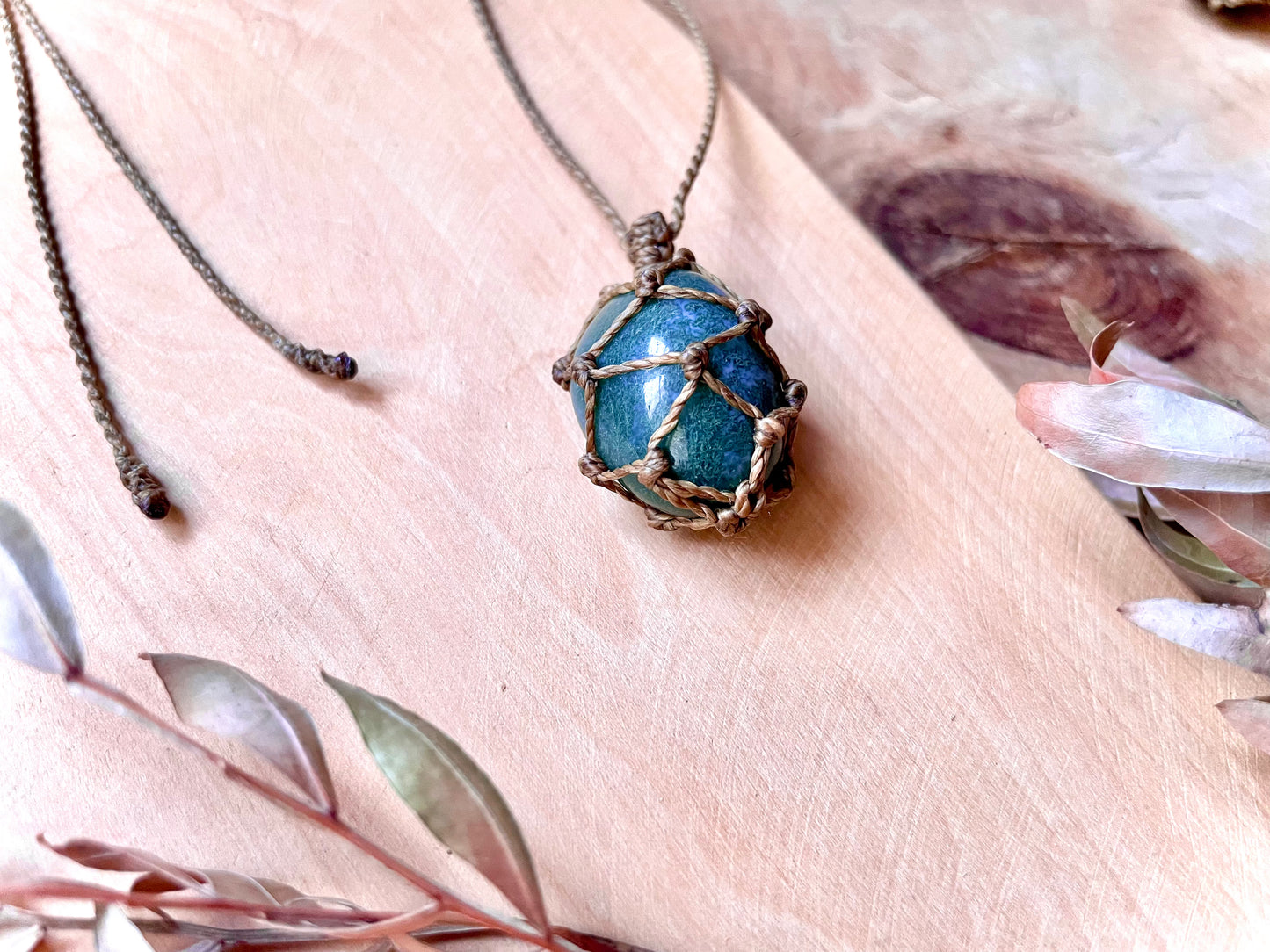 Péndulos de Ágata Musgo