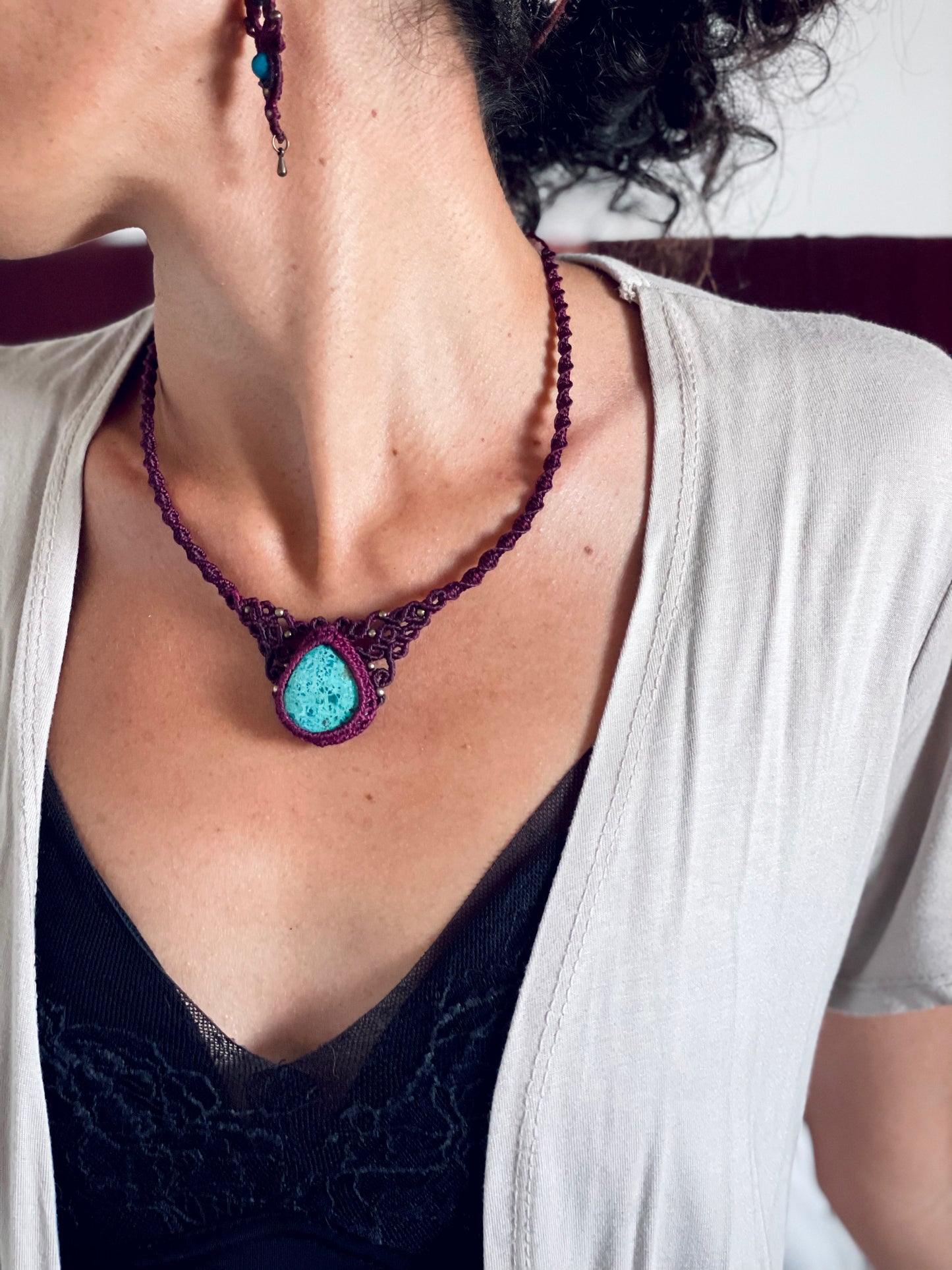 Collares gargantilla con crisocola