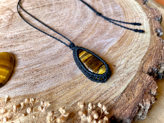 Colgante sencillo de ojo de tigre