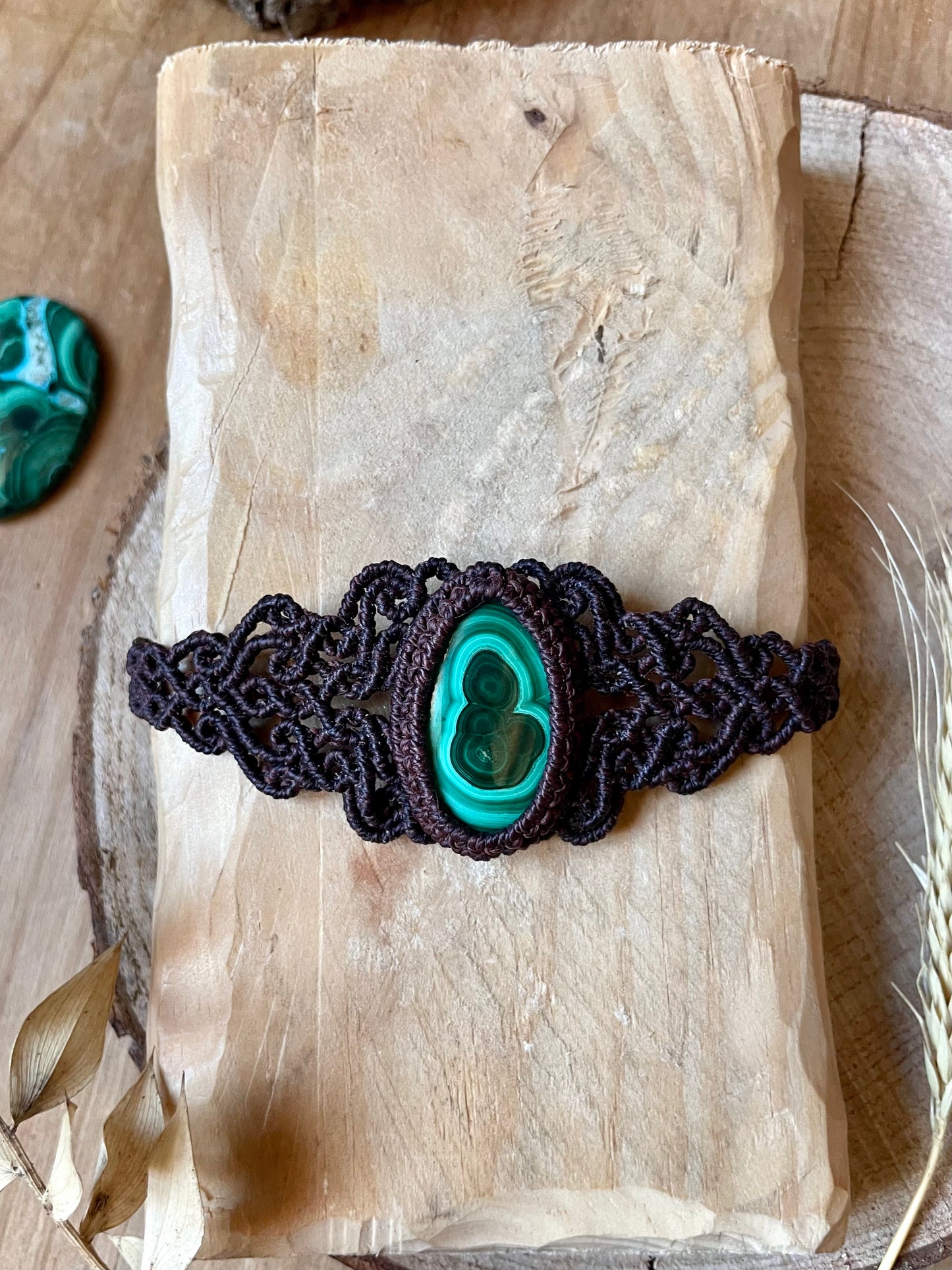Brazalete de malaquita