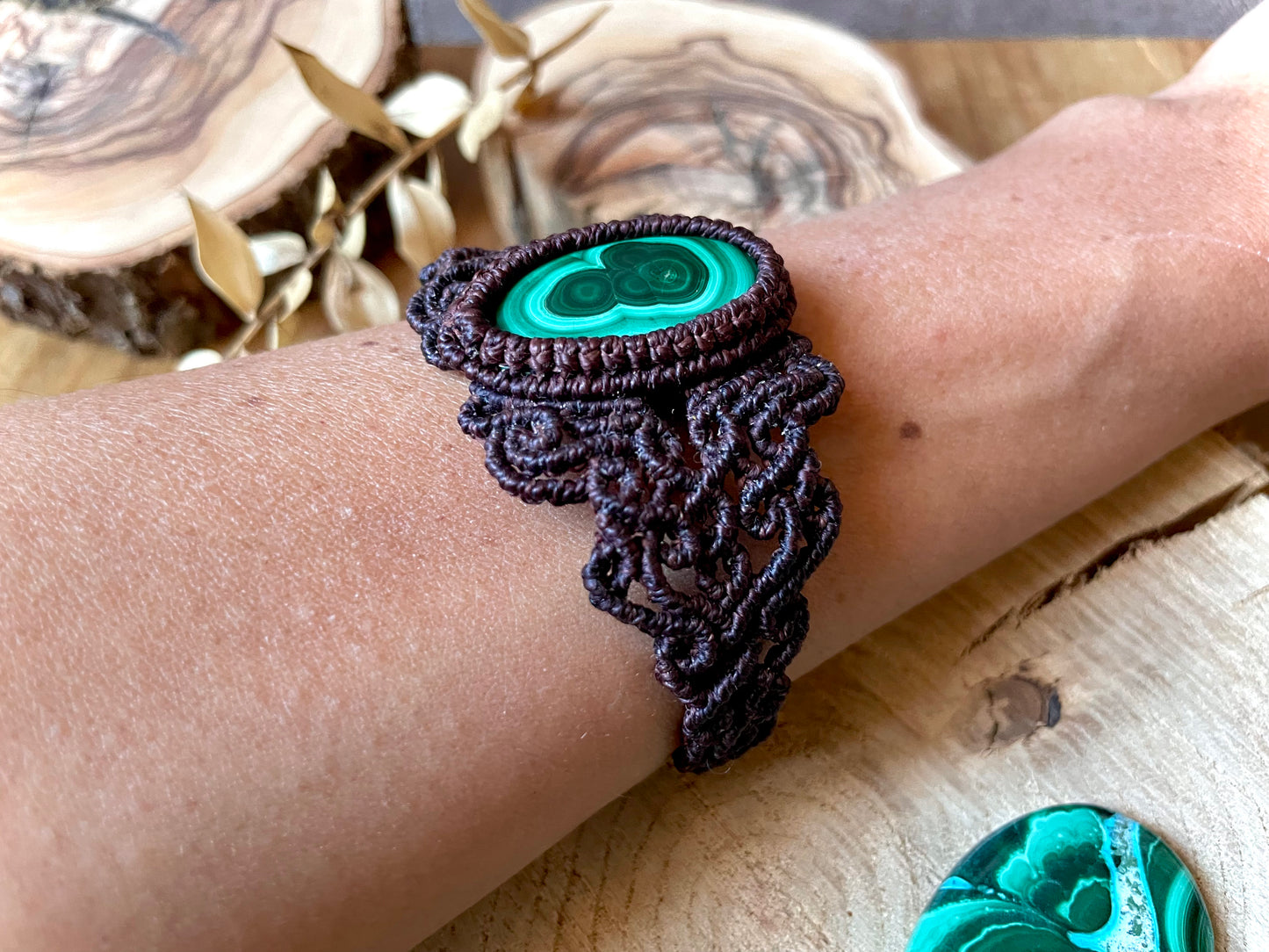 Brazalete de malaquita
