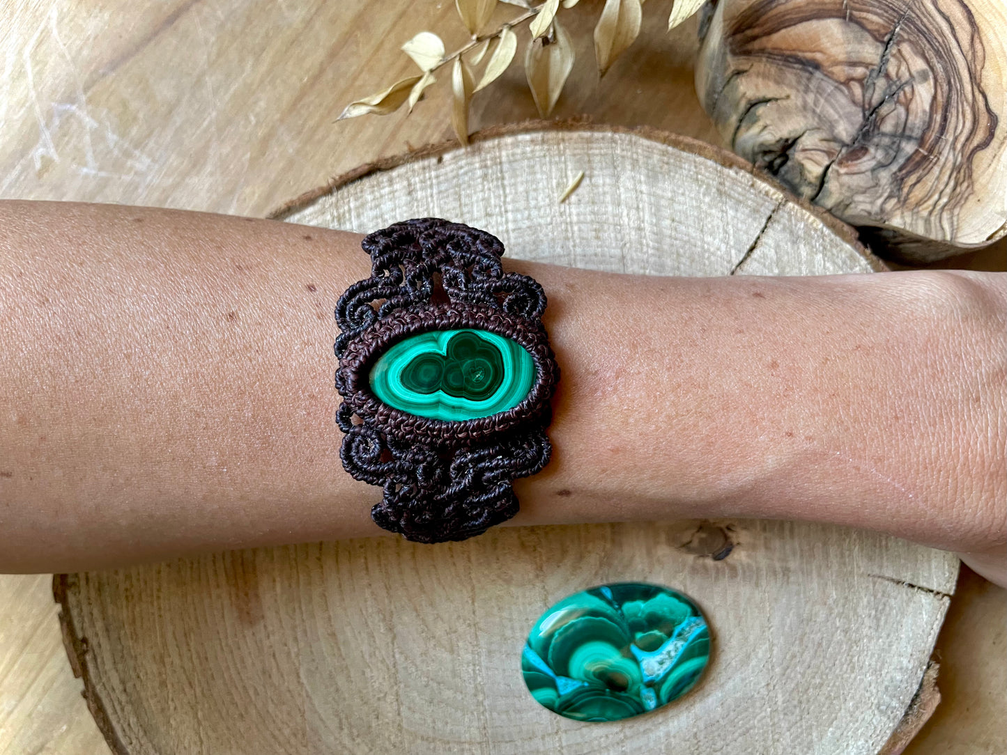 Brazalete de malaquita