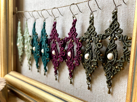 Pendientes de colores
