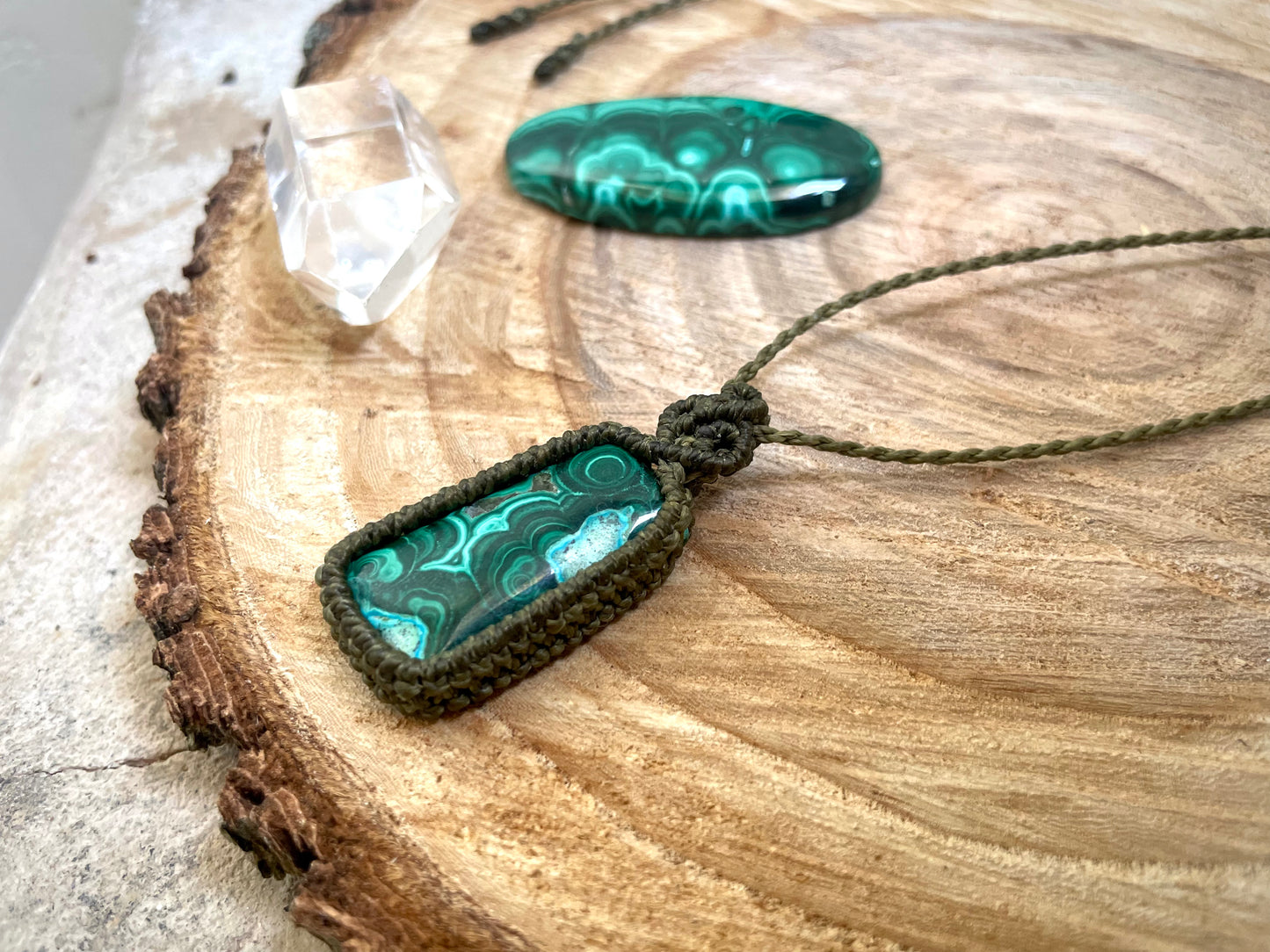 Rectangular con malaquita