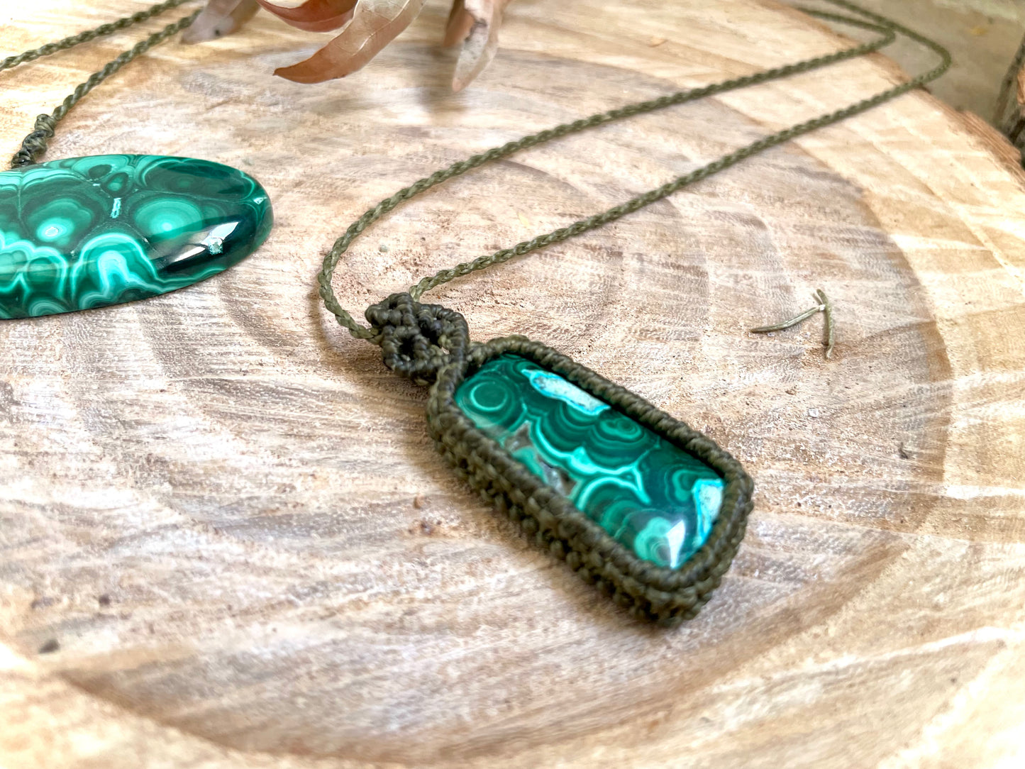 Rectangular con malaquita