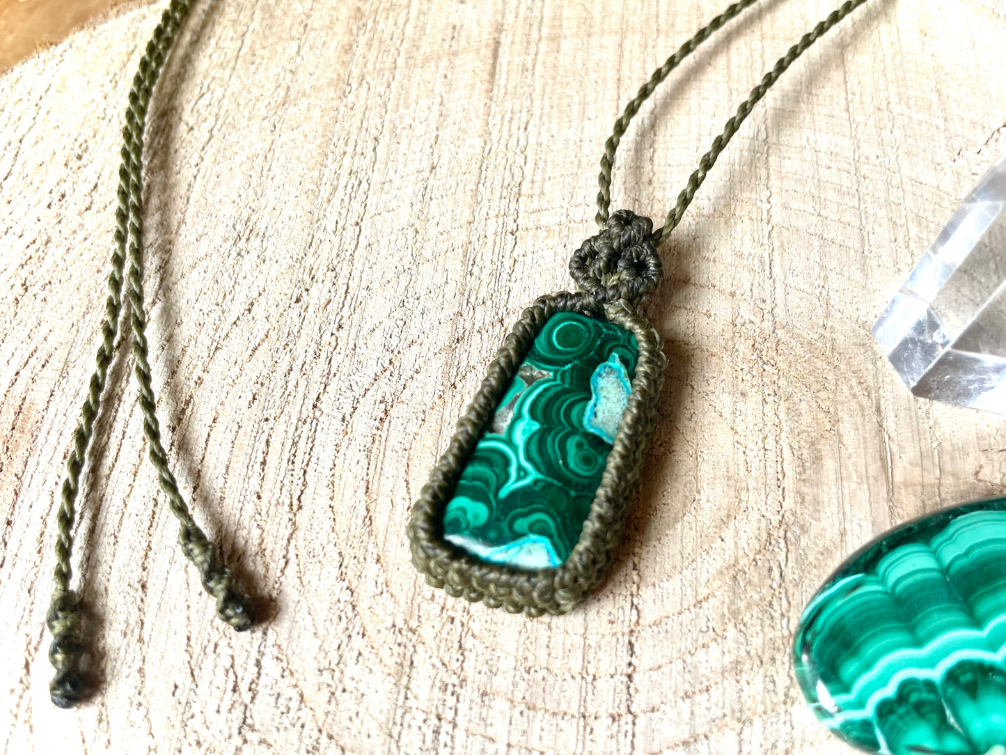 Rectangular con malaquita