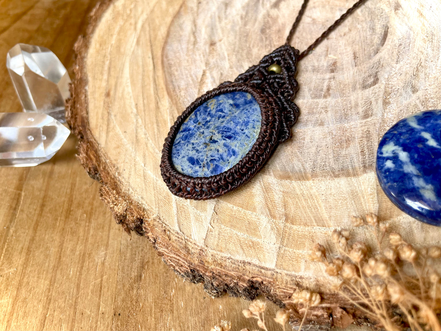 Colgante con piedra Sodalita