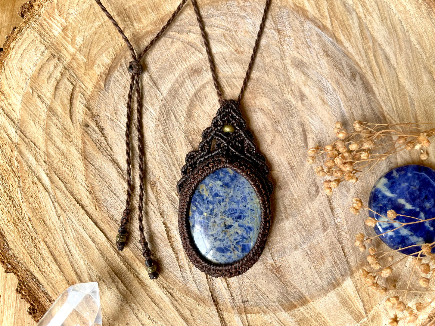 Colgante con piedra Sodalita