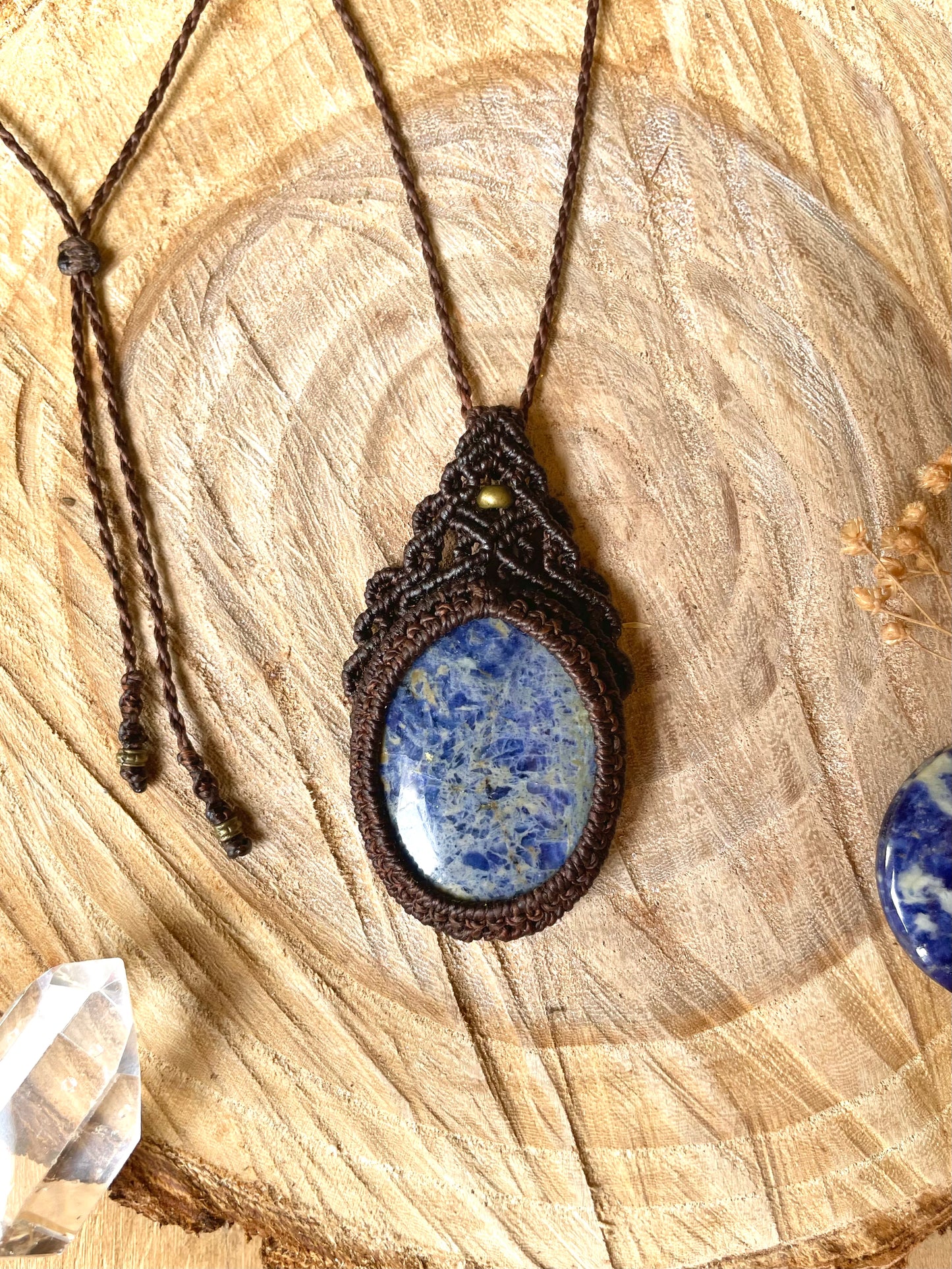 Colgante con piedra Sodalita