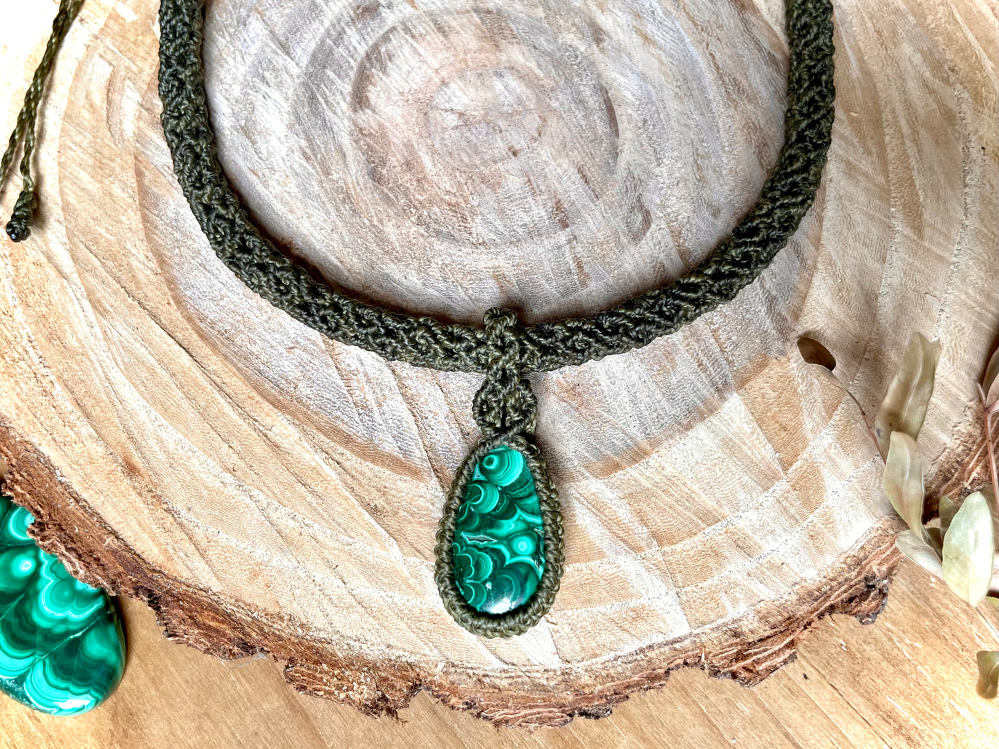 Collar-gargantilla con Malaquita