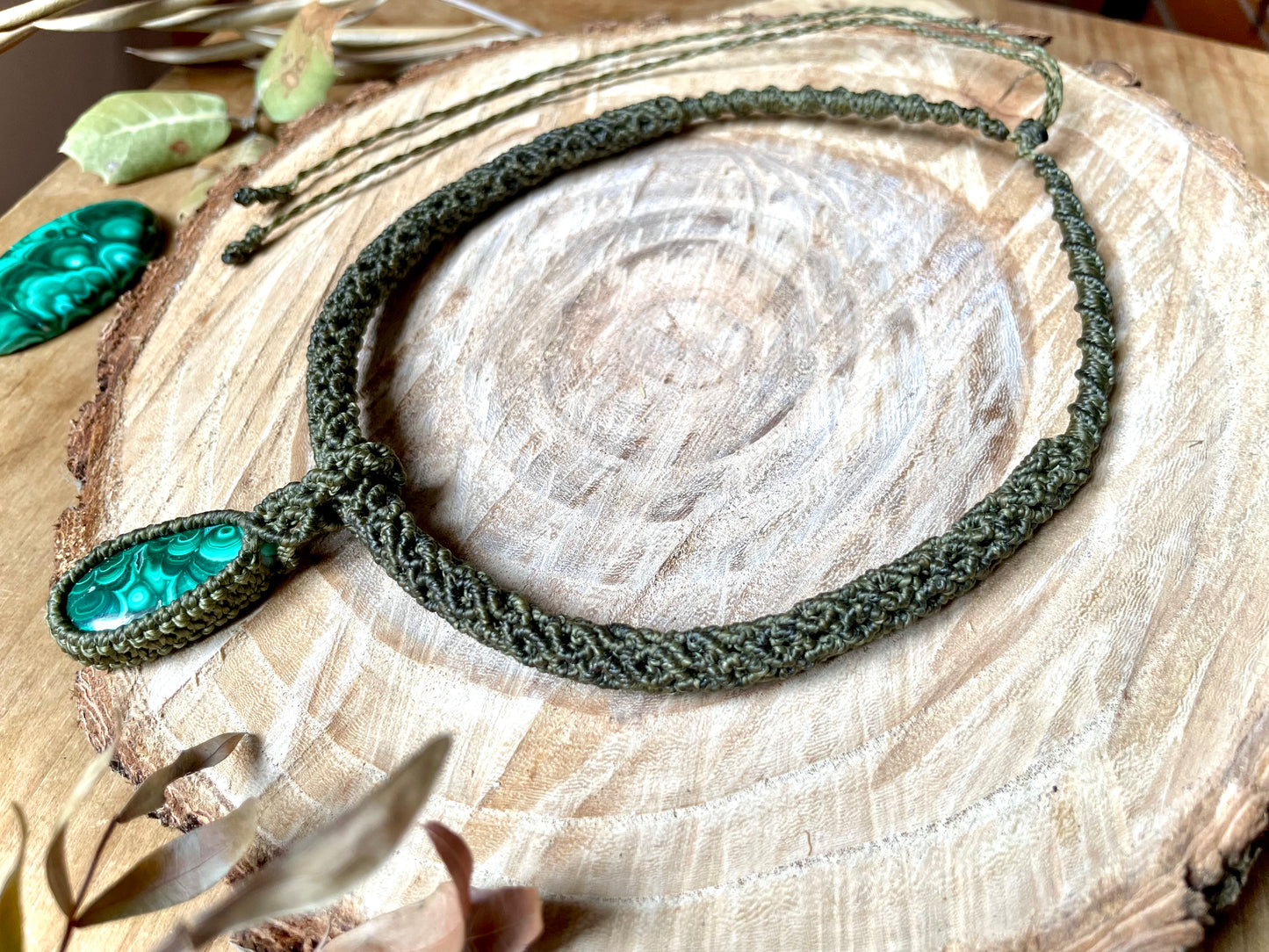 Collar-gargantilla con Malaquita