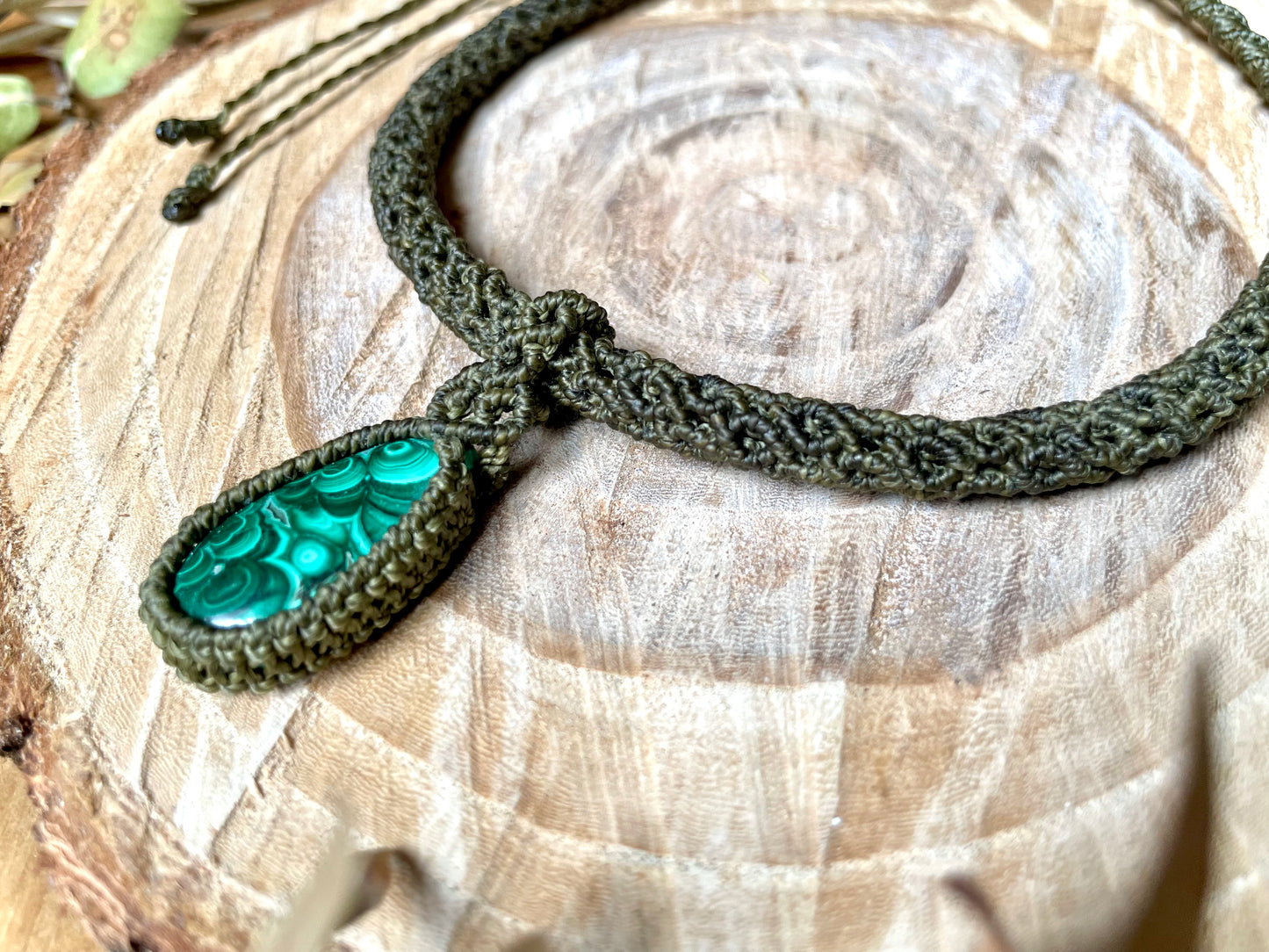 Collar-gargantilla con Malaquita