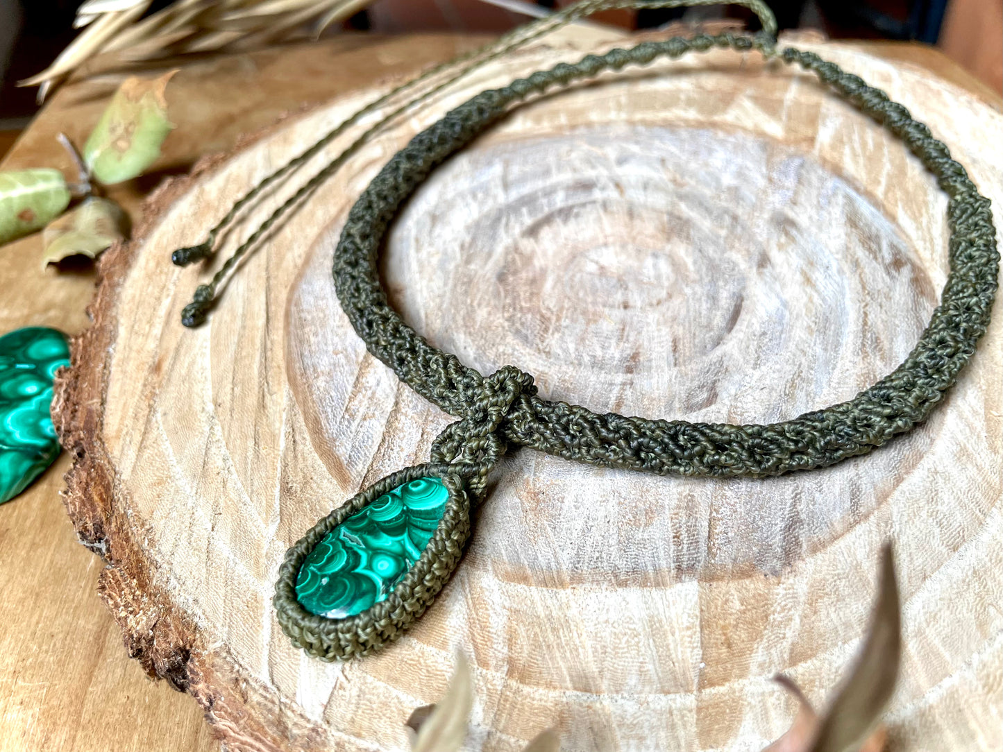 Collar-gargantilla con Malaquita