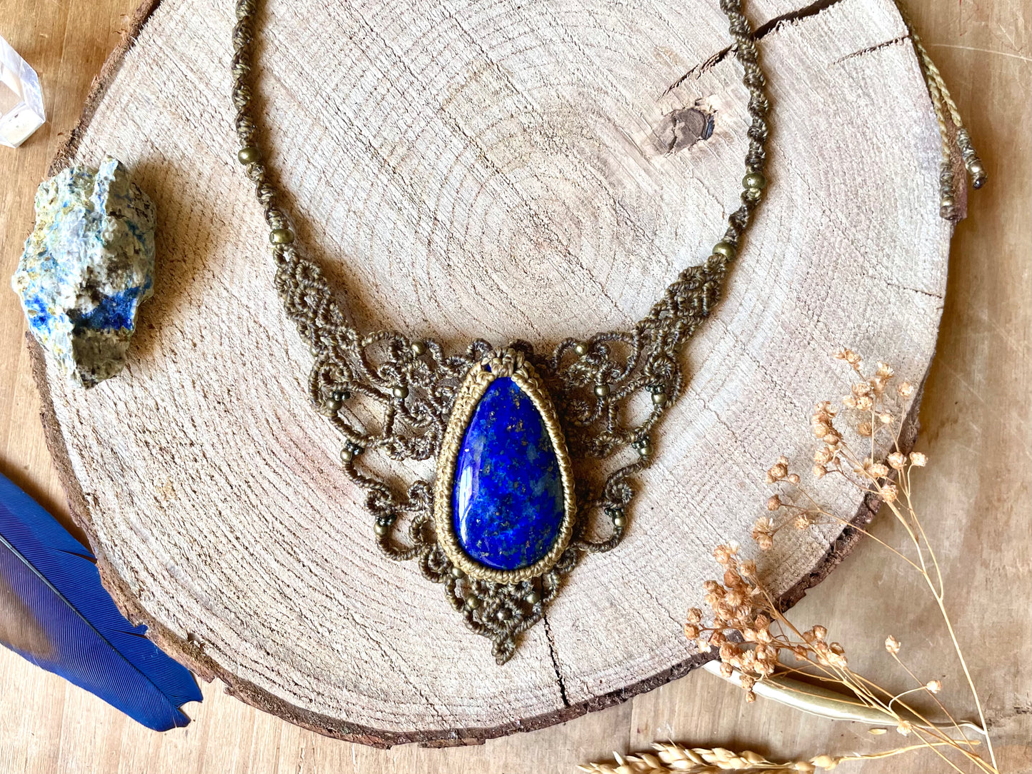 Collar-gargantilla de lapislazuli