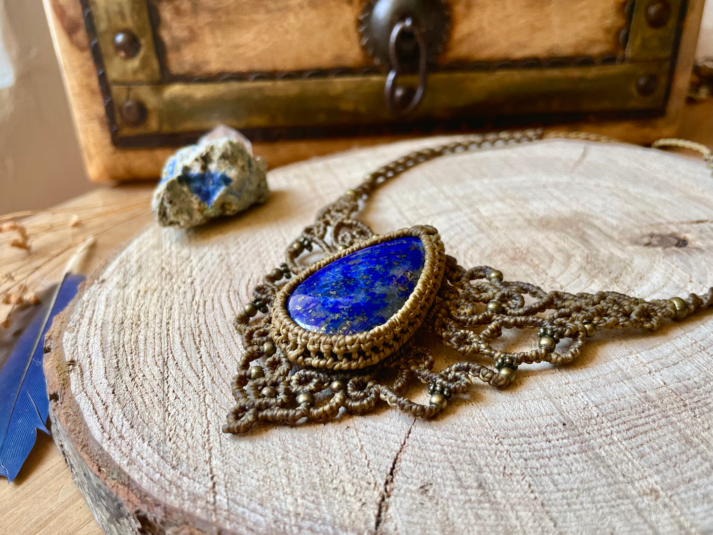 Collar-gargantilla de lapislazuli