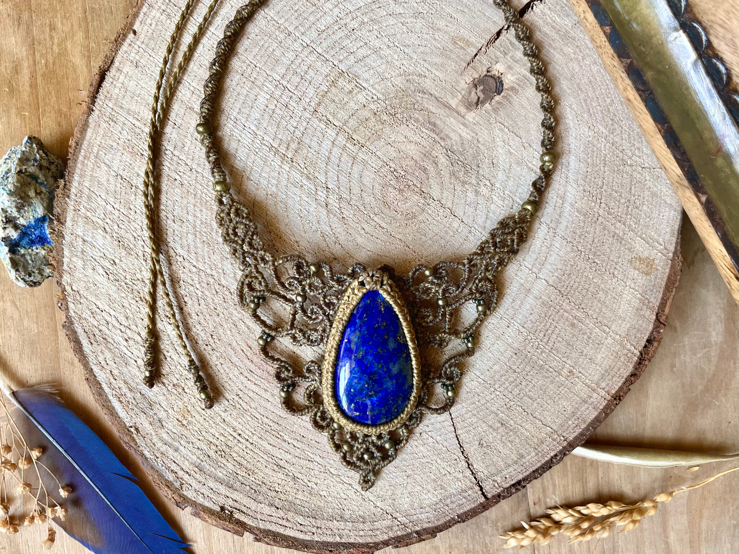 Collar-gargantilla de lapislazuli