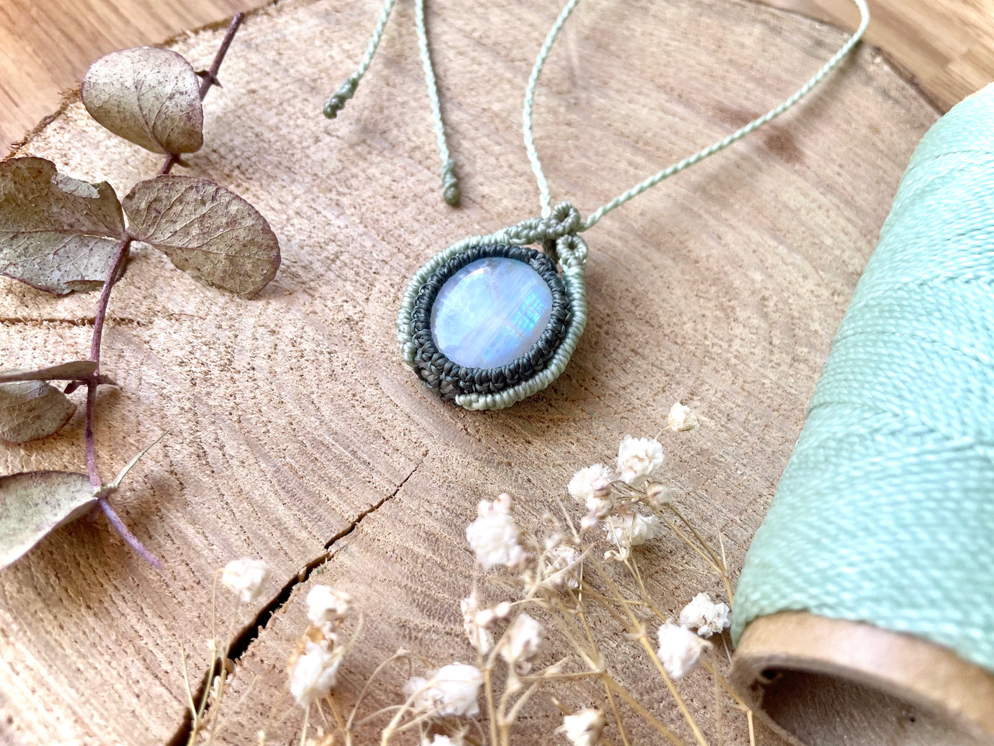 Colgante de piedra luna