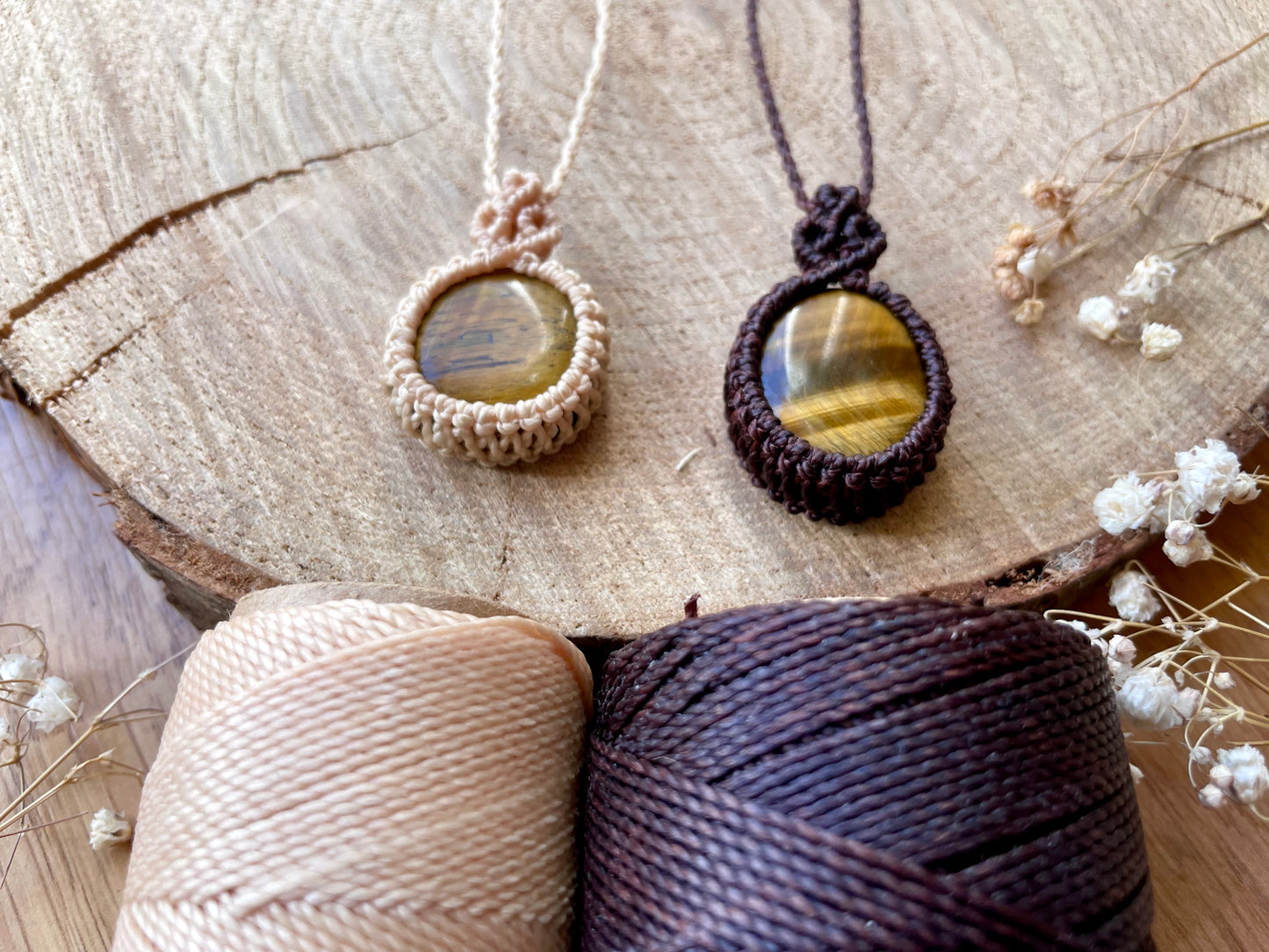 Colgantes con ojo de tigre