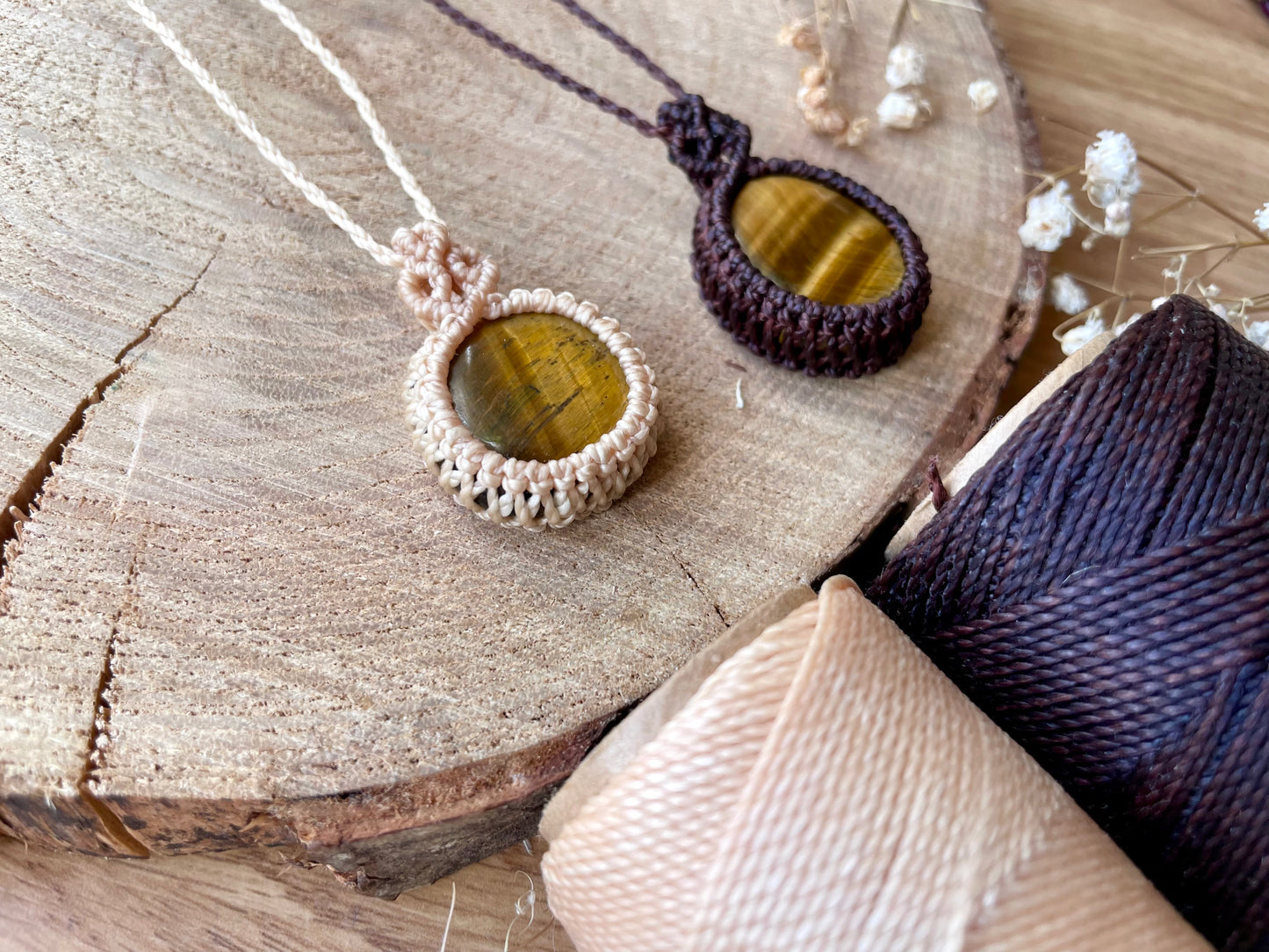 Colgantes con ojo de tigre