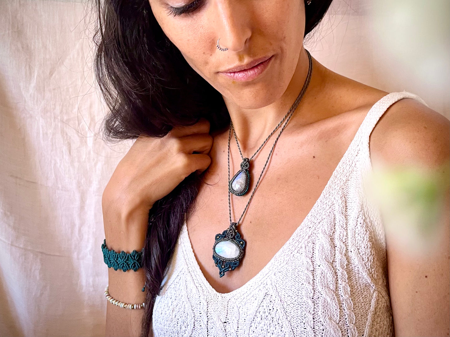 Colgantes de piedra de luna