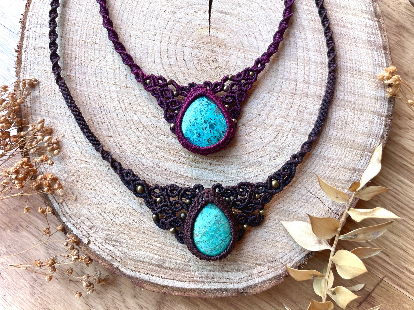 Collares gargantilla con crisocola