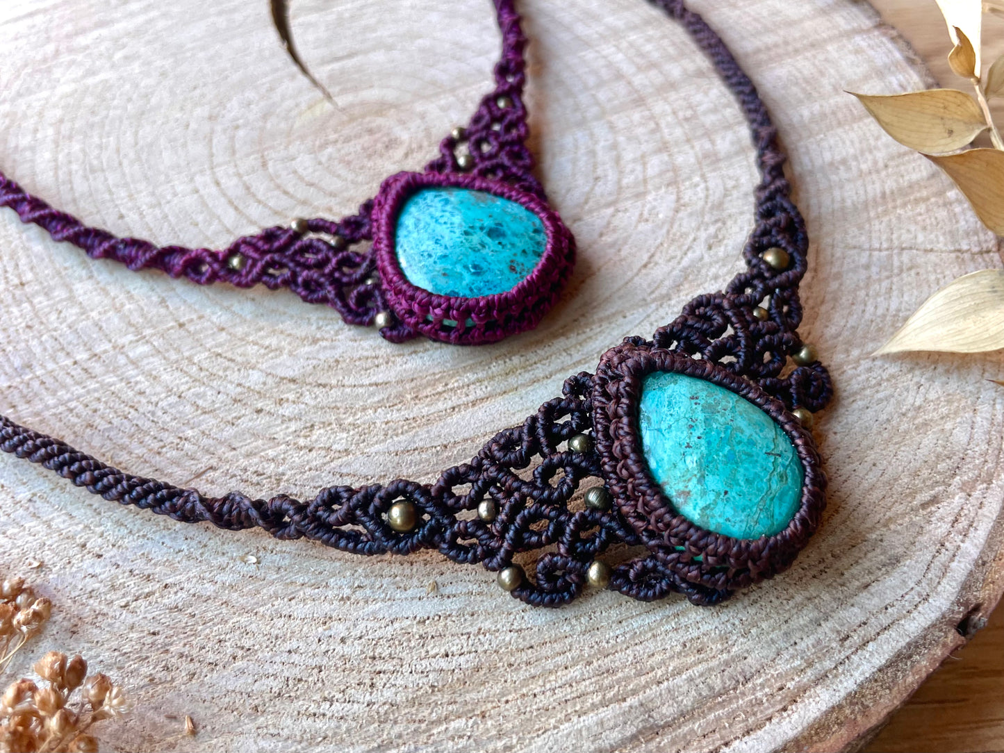 Collares gargantilla con crisocola