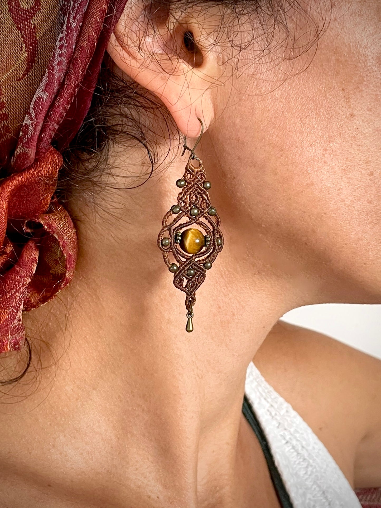 Pendientes de Ojo de Tigre