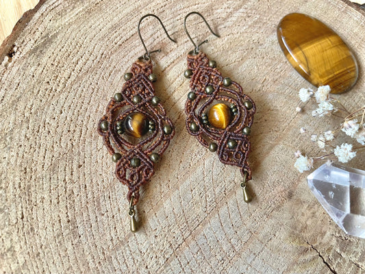 Pendientes de Ojo de Tigre