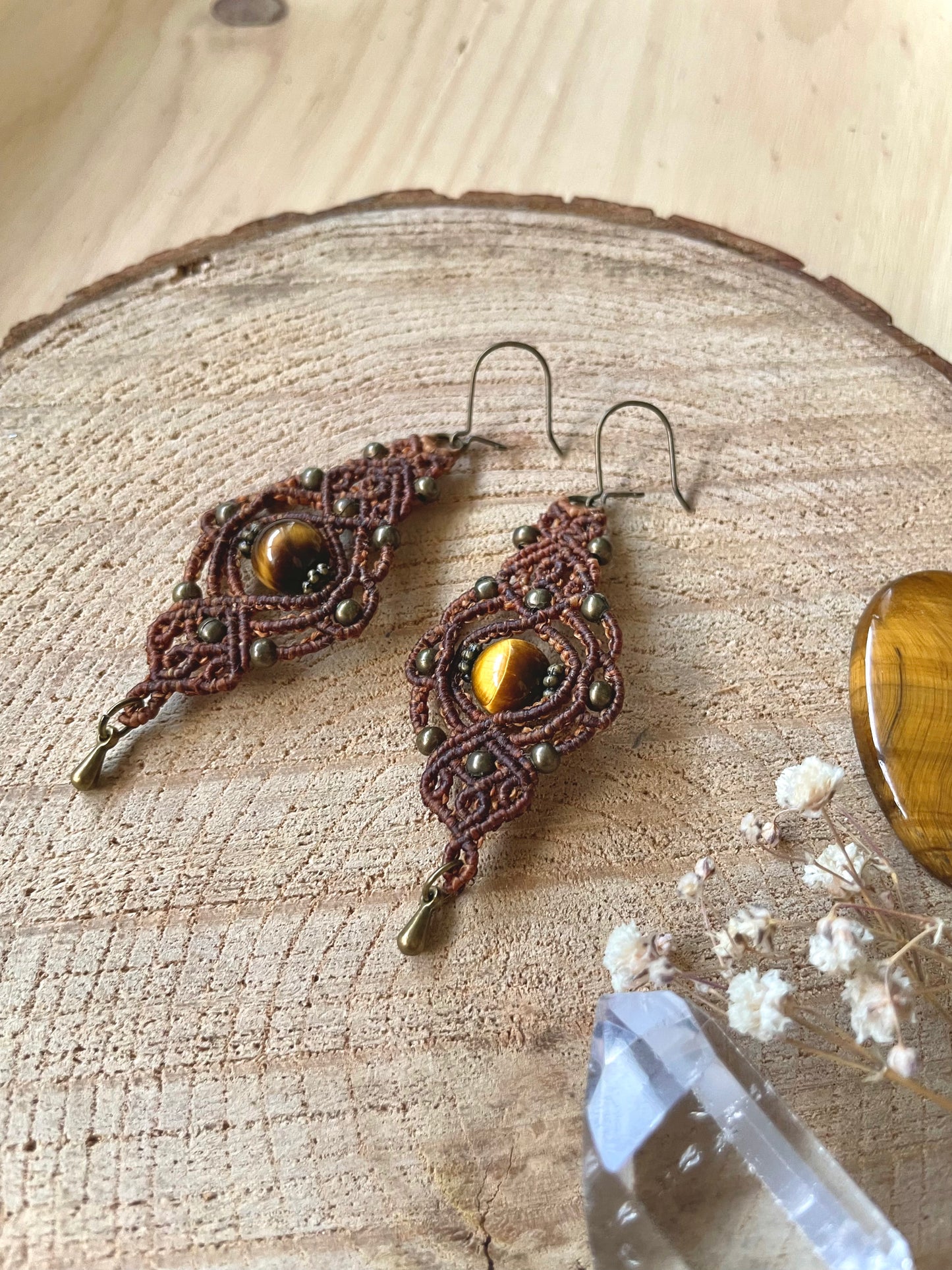 Pendientes de Ojo de Tigre