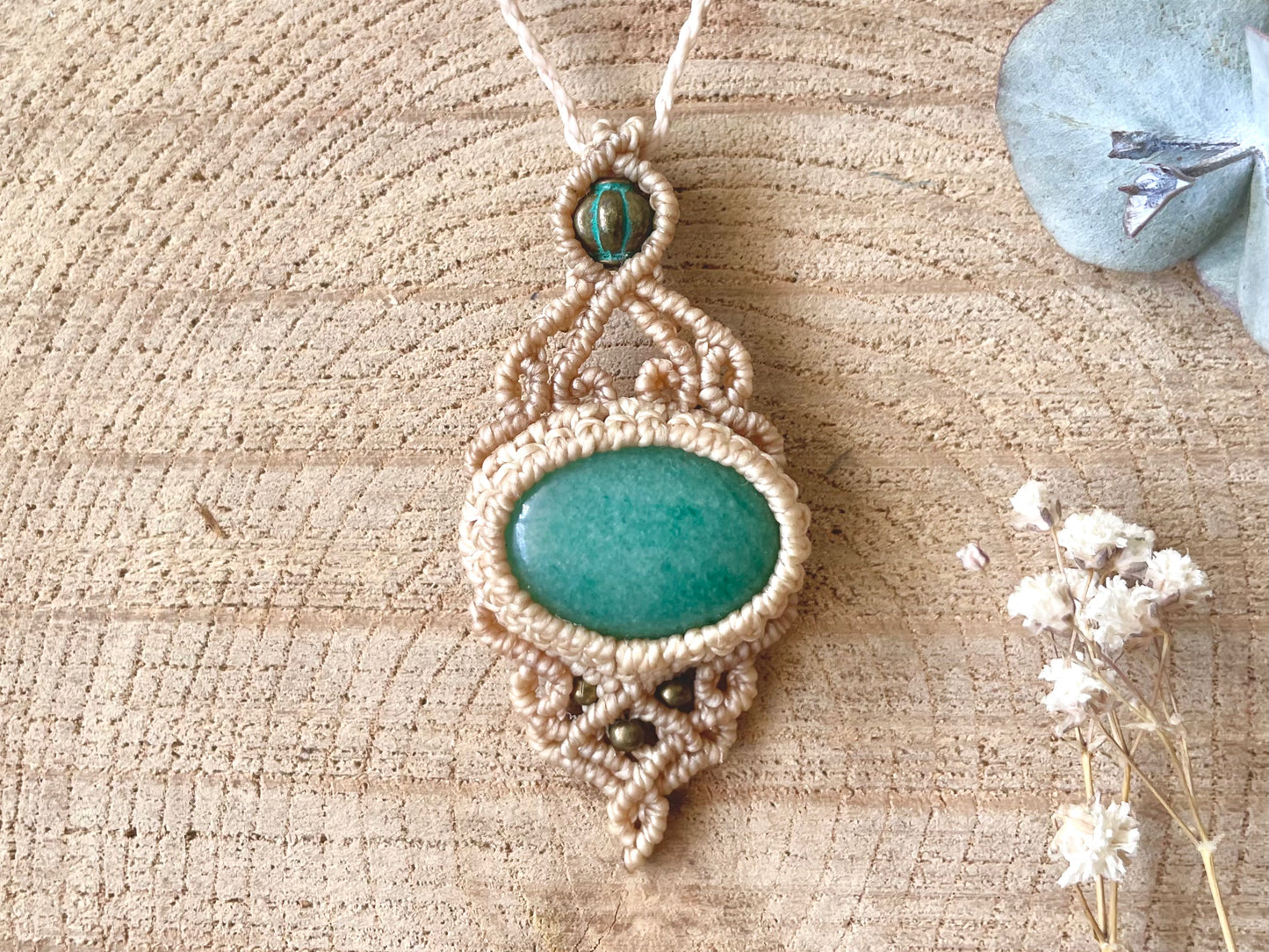 Colgante con piedra Aventurina