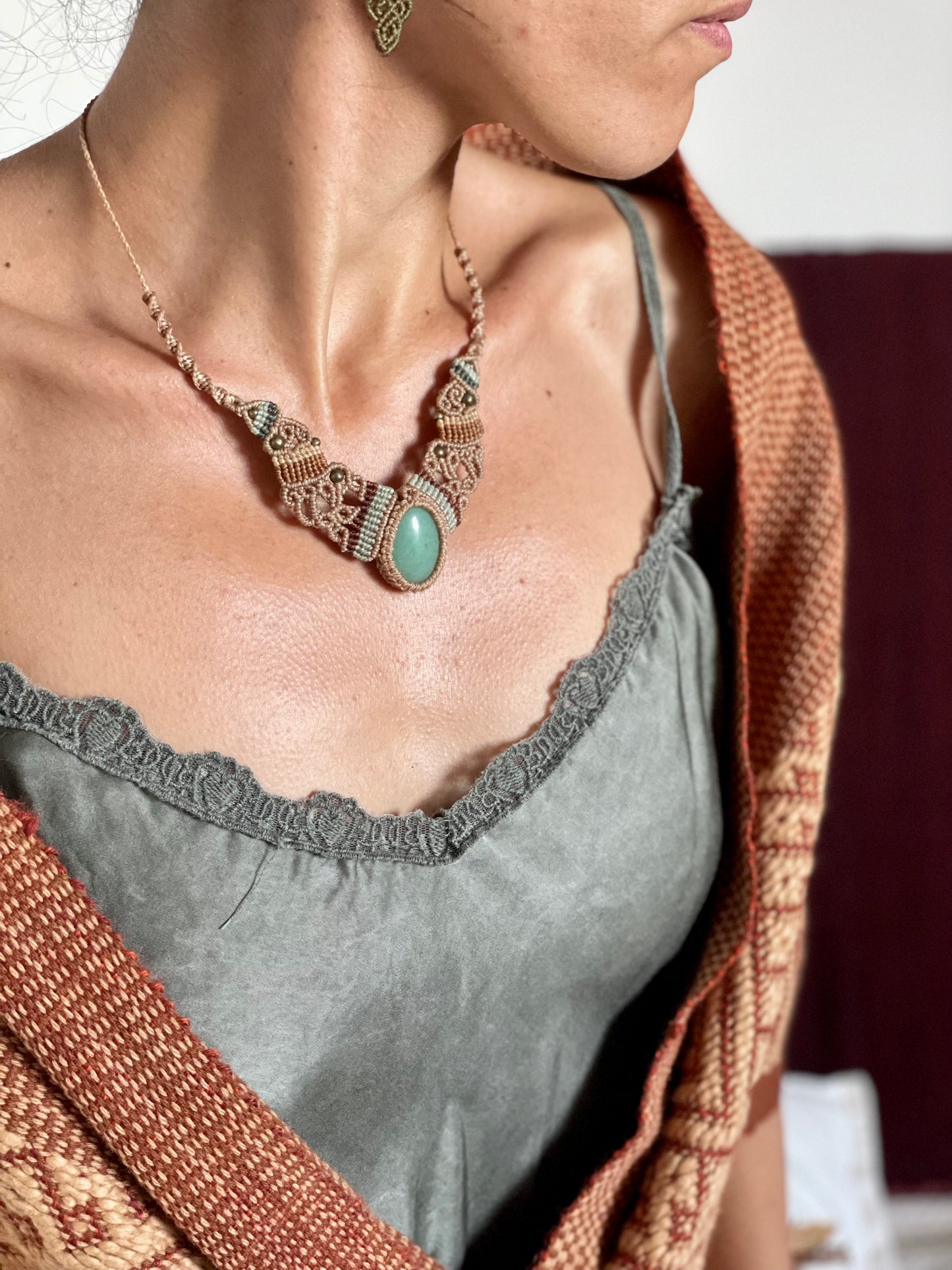 Collar Gargantilla con Aventurina