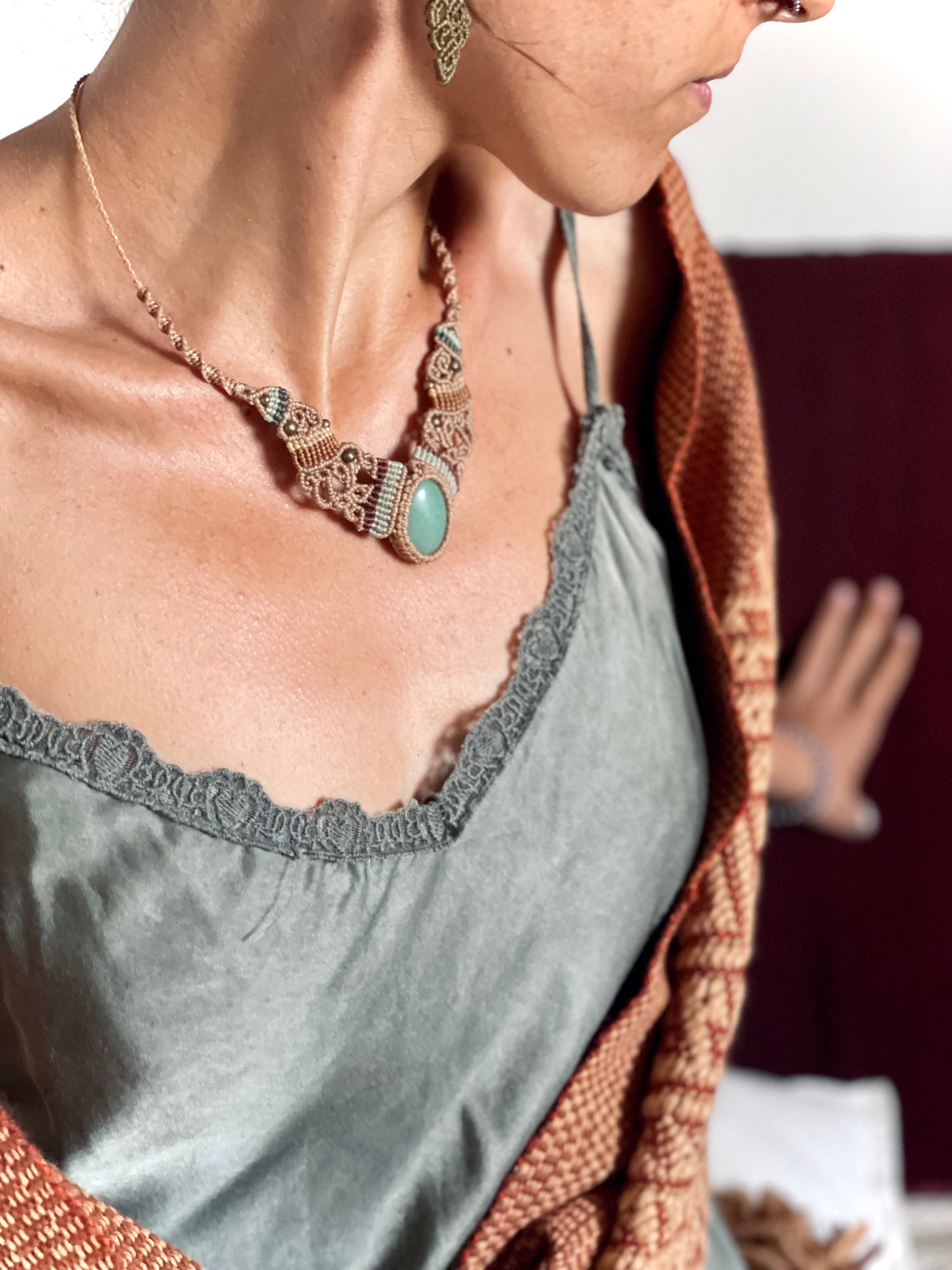 Collar Gargantilla con Aventurina