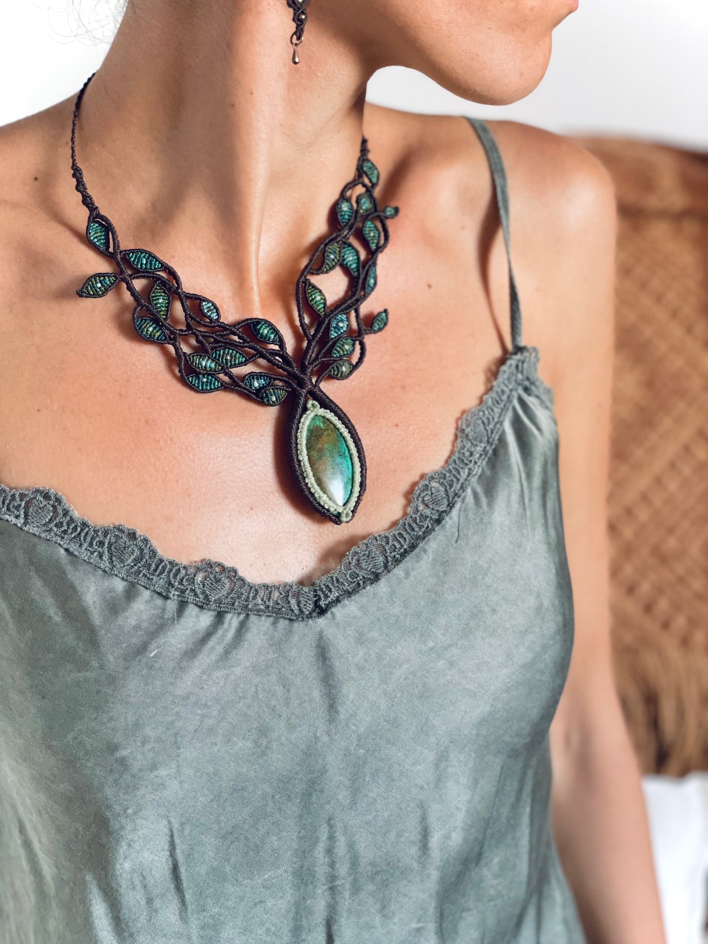 Collar 'Pachamama' con Crisocola