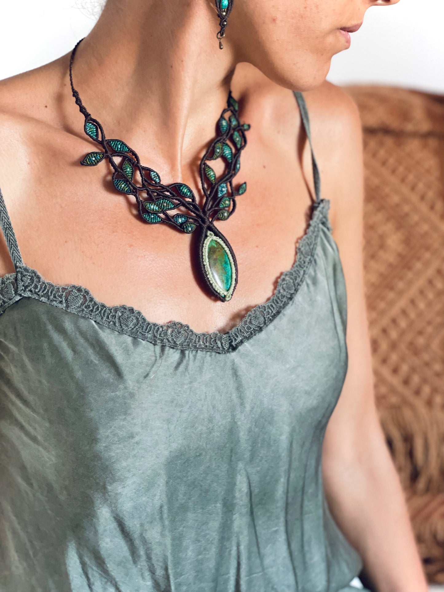 Collar 'Pachamama' con Crisocola