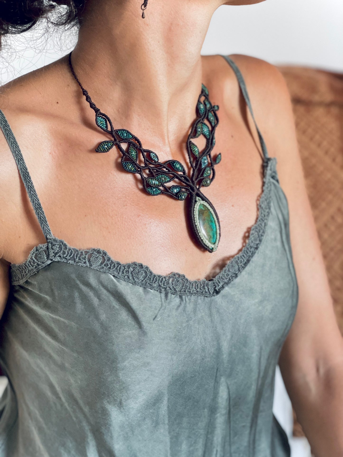 Collar 'Pachamama' con Crisocola
