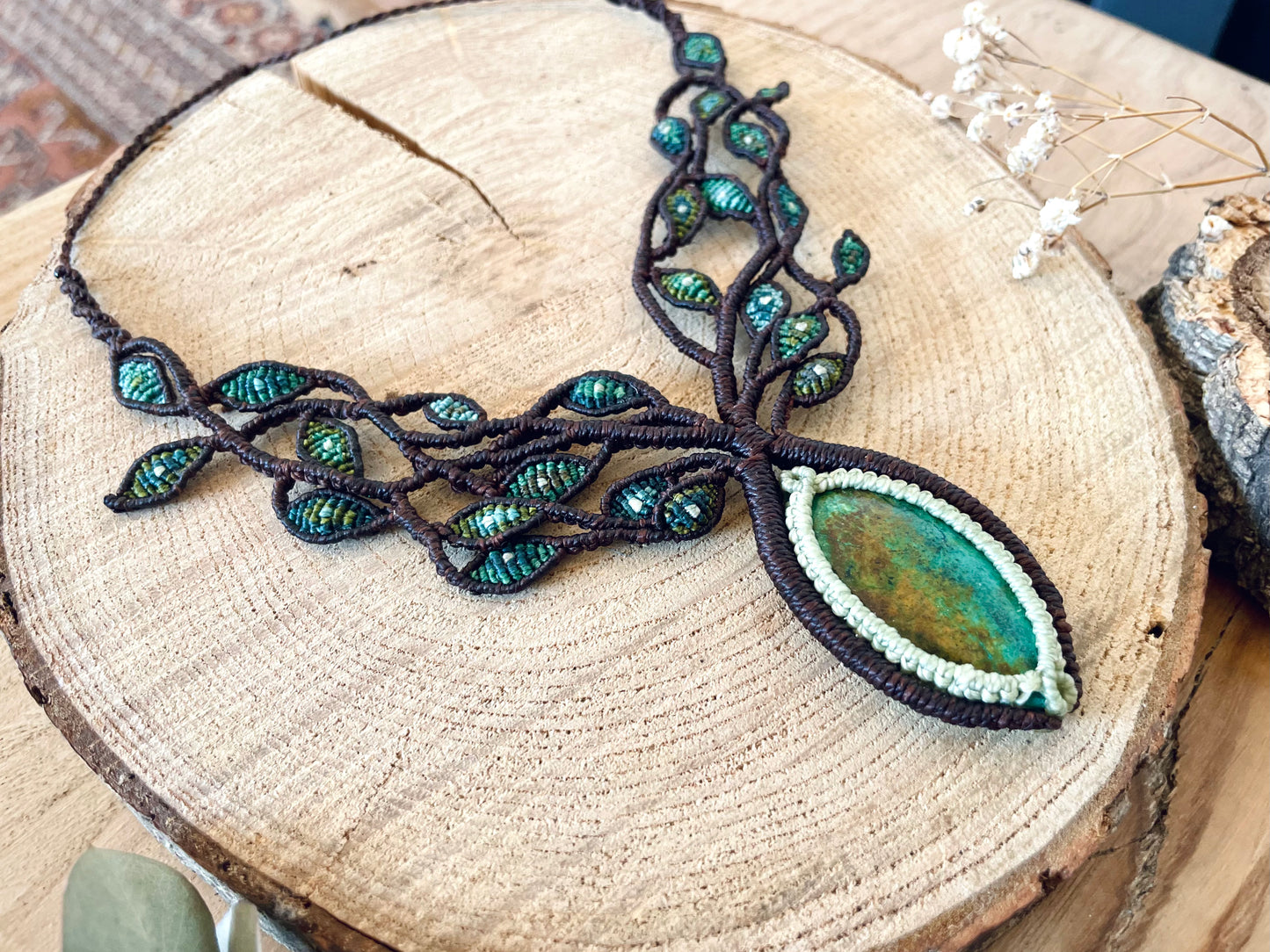 Collar 'Pachamama' con Crisocola