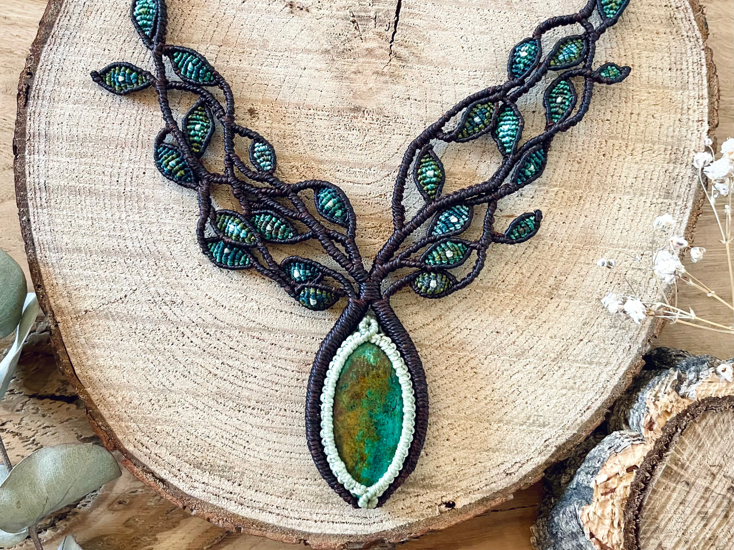 Collar 'Pachamama' con Crisocola