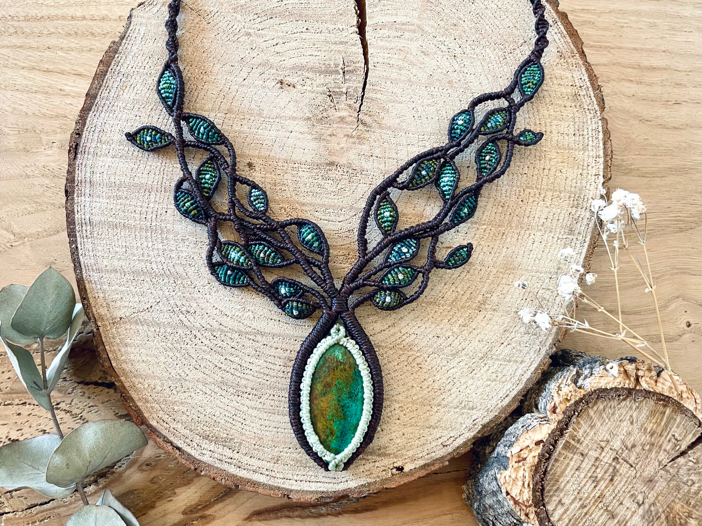 Collar 'Pachamama' con Crisocola