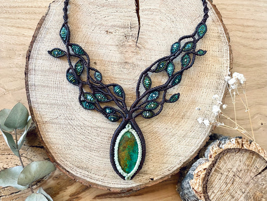 Collar 'Pachamama' con Crisocola