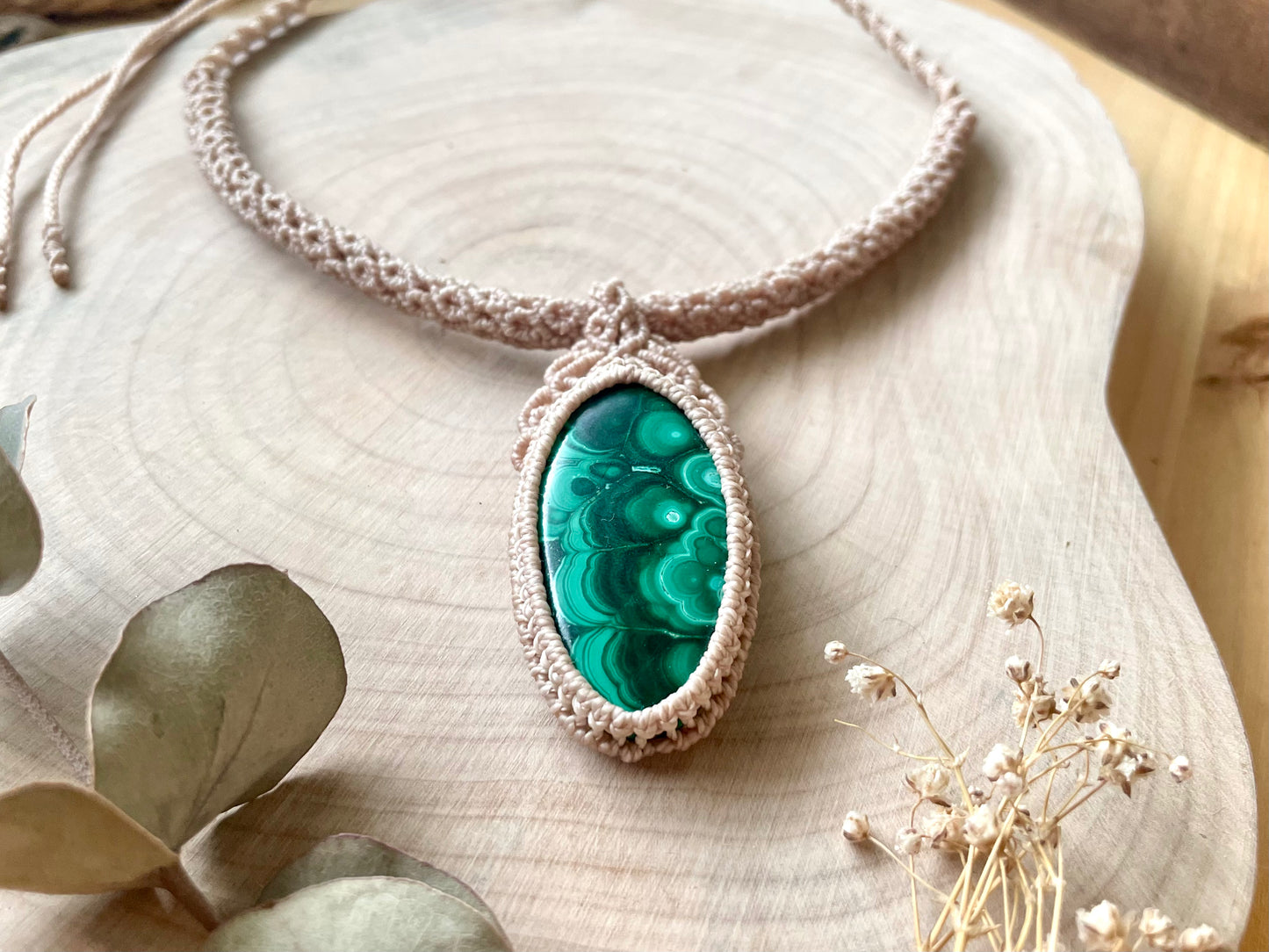 Collar-gargantilla con Malaquita