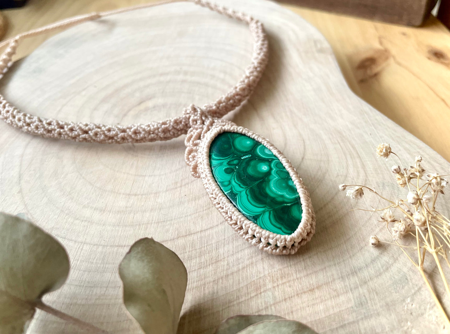 Collar-gargantilla con Malaquita