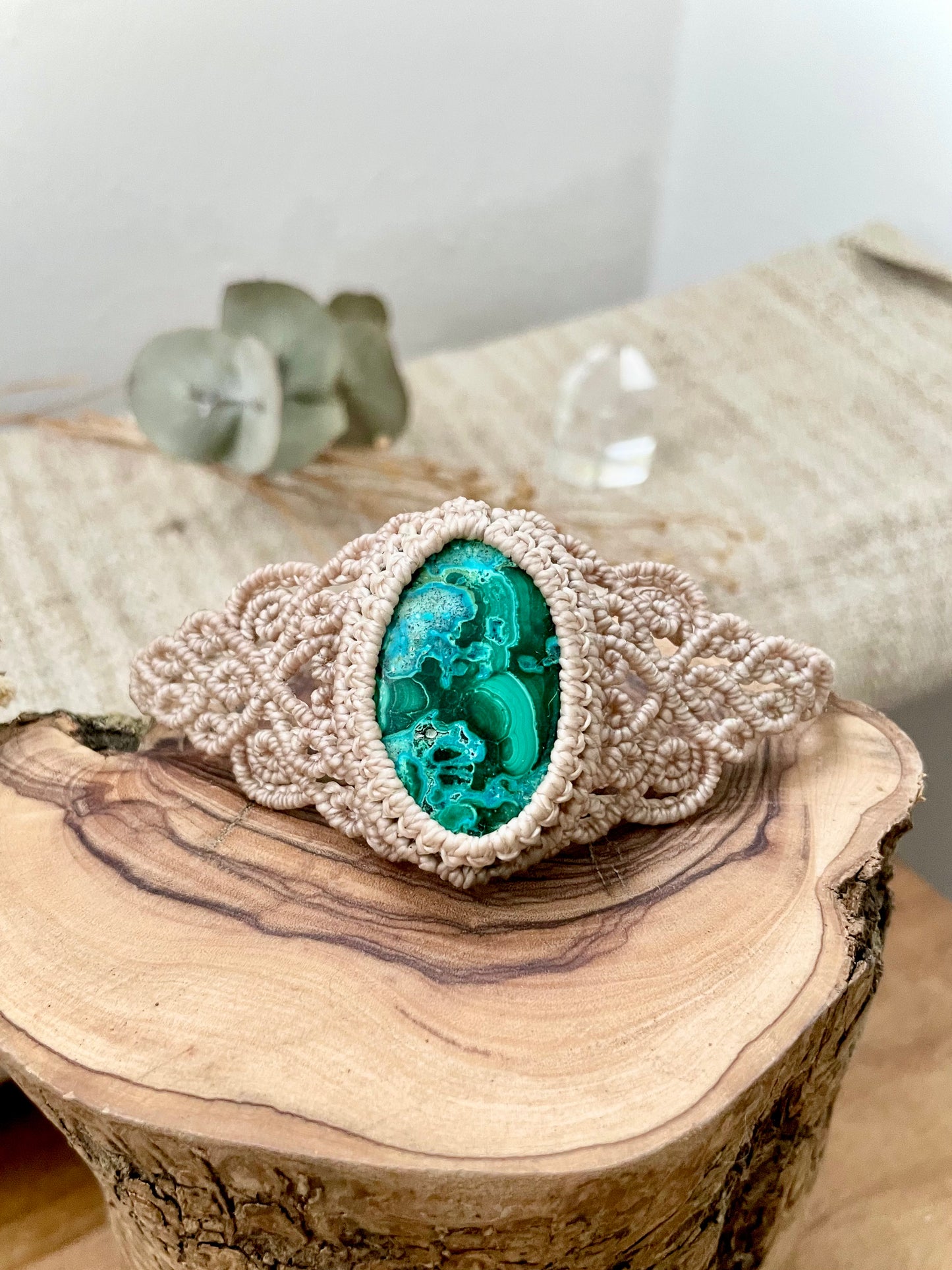 Pulsera con malaquita
