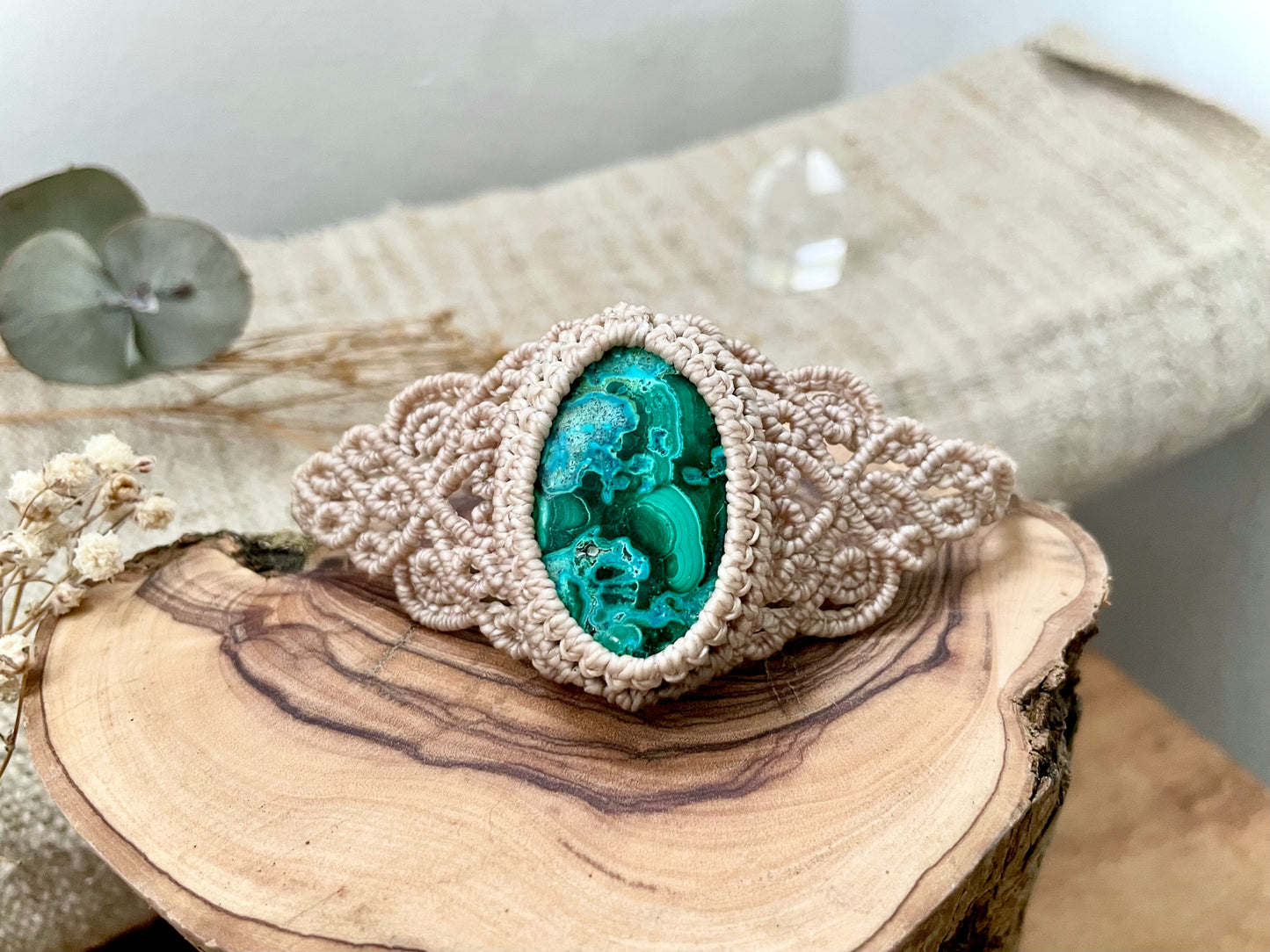 Pulsera con malaquita